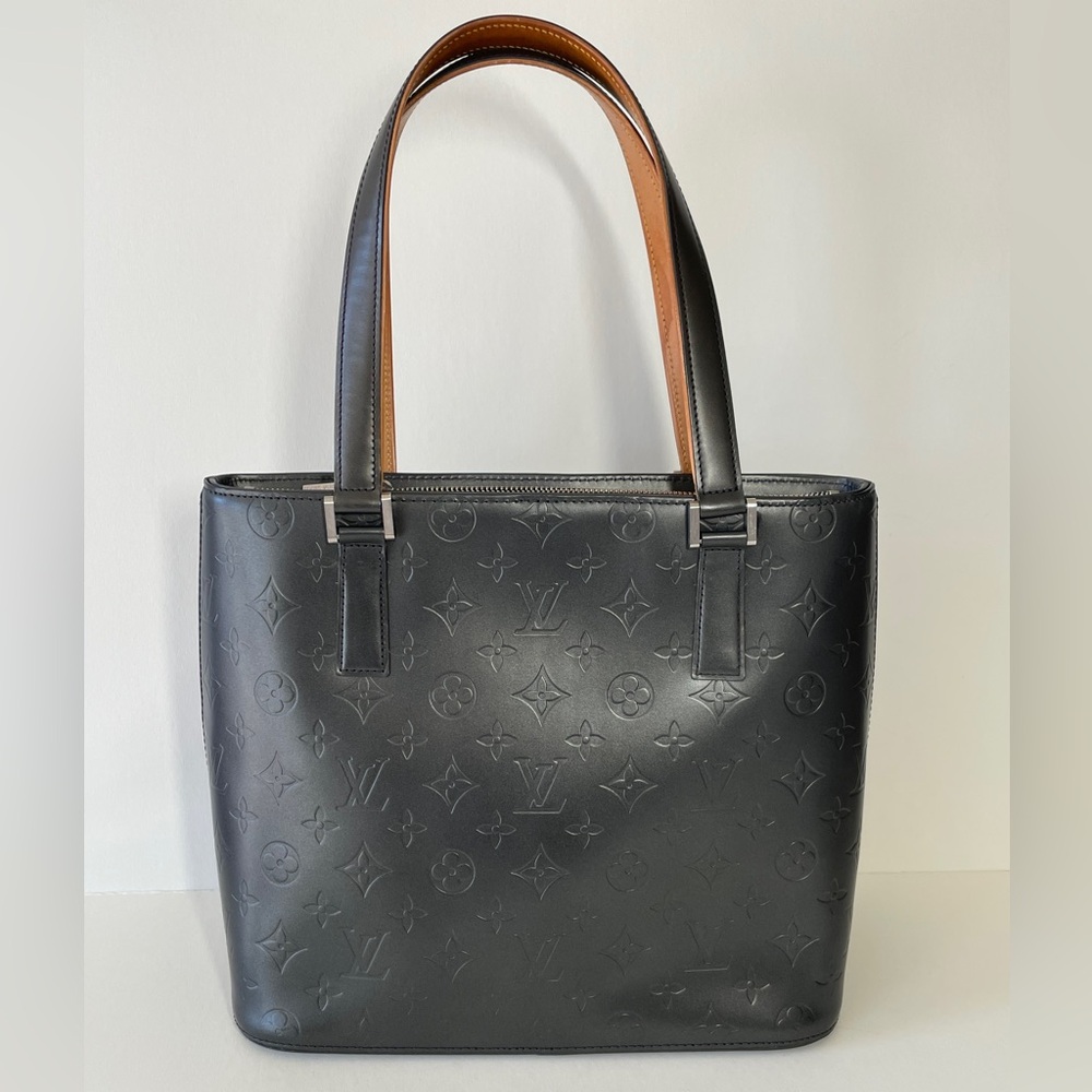 Louis Vuitton Grey Monogram Leather Tote